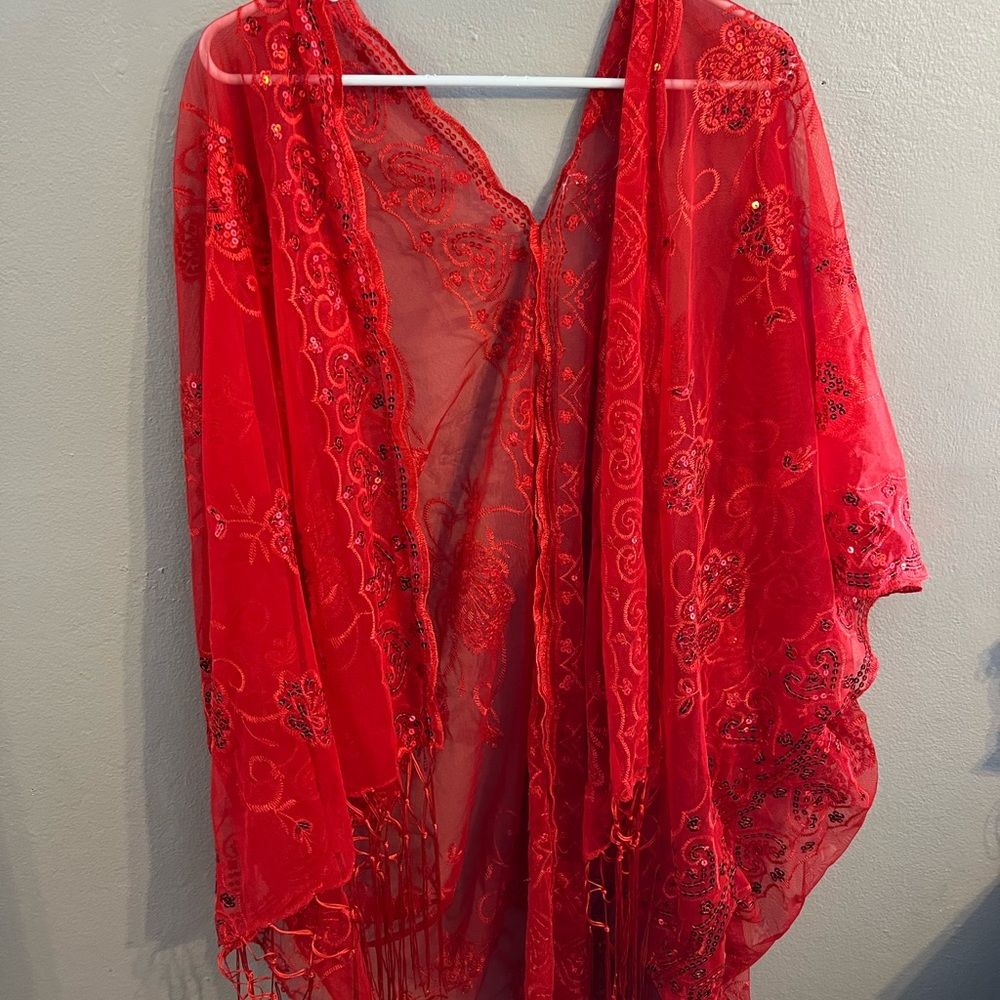 Beautiful kimono hand stitched from rave with mi gente!